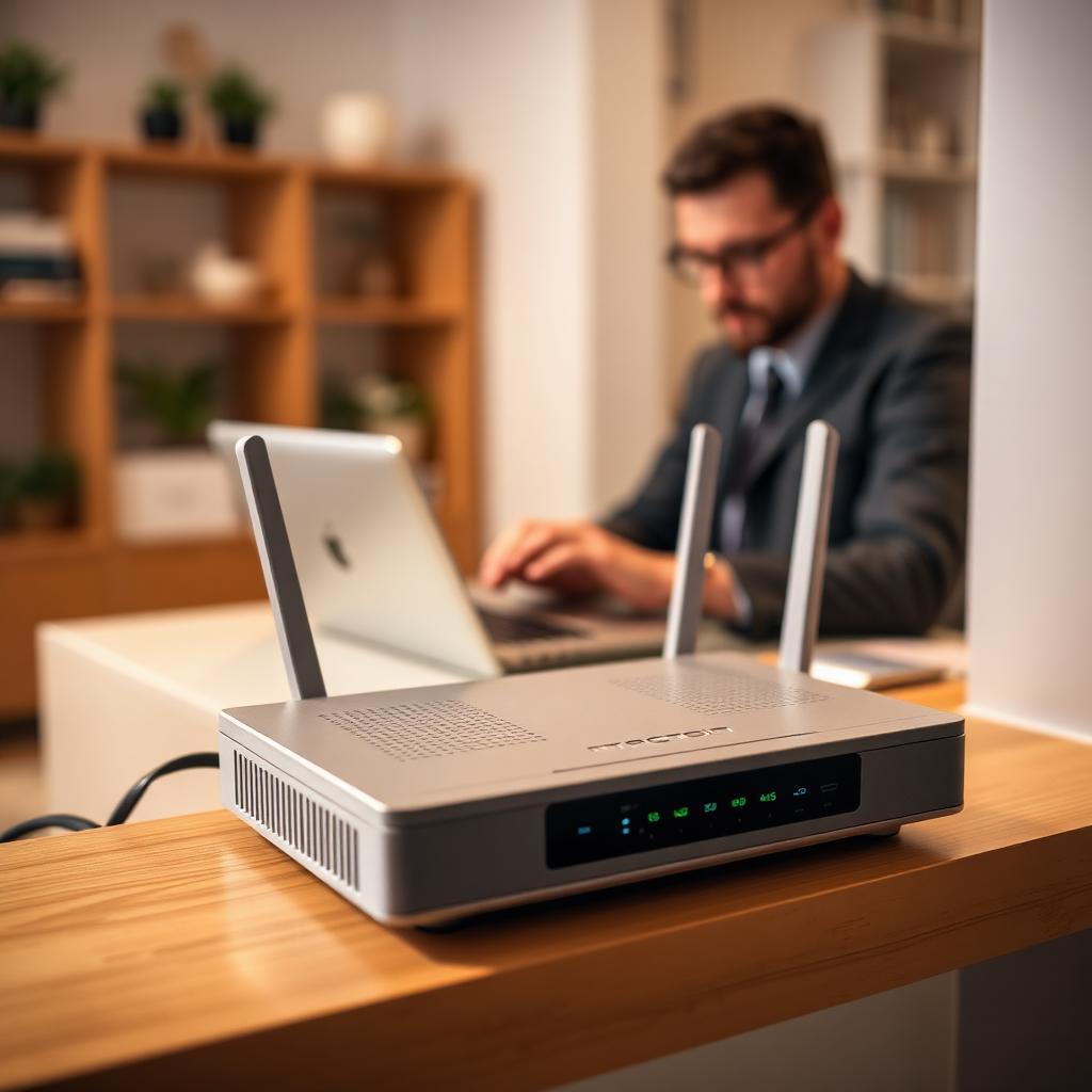 Professional management of an existing broadband router